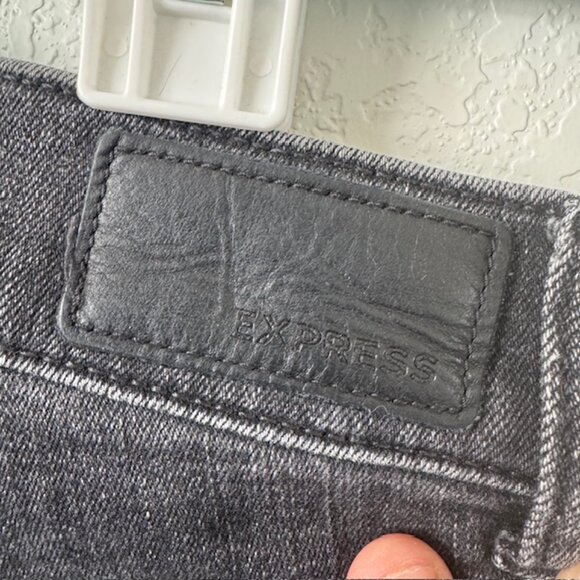 Express Womens‎ Black Ankle Legging Super High Rise Jeans Size 8R EUC - Picture 9 of 11